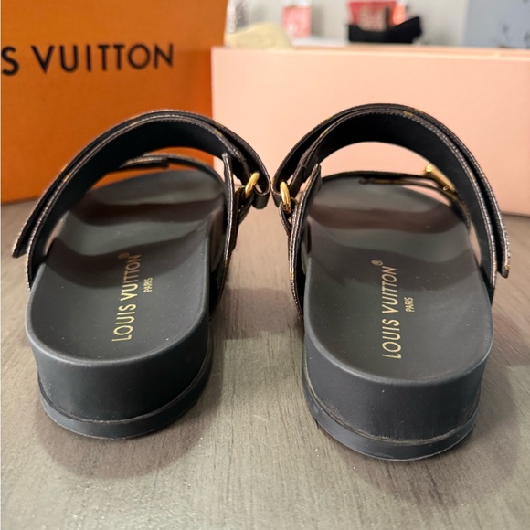 Louis Vuitton Monogram Brown Slides - Picture 7 of 11